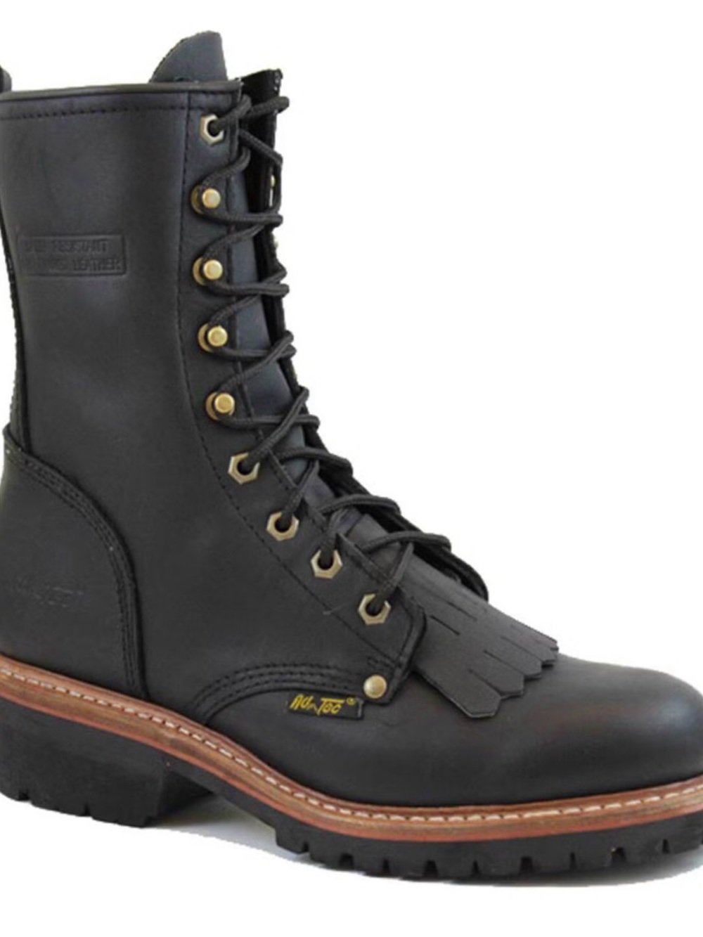 AD TEC MEN'S FIREMAN LOGGER 10" UNIFORM BOOTS